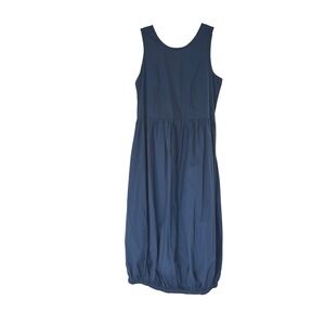 Maude Vivante Bubble Dress Navy Blue Sleeveless Basic Midi Casual Classy Small